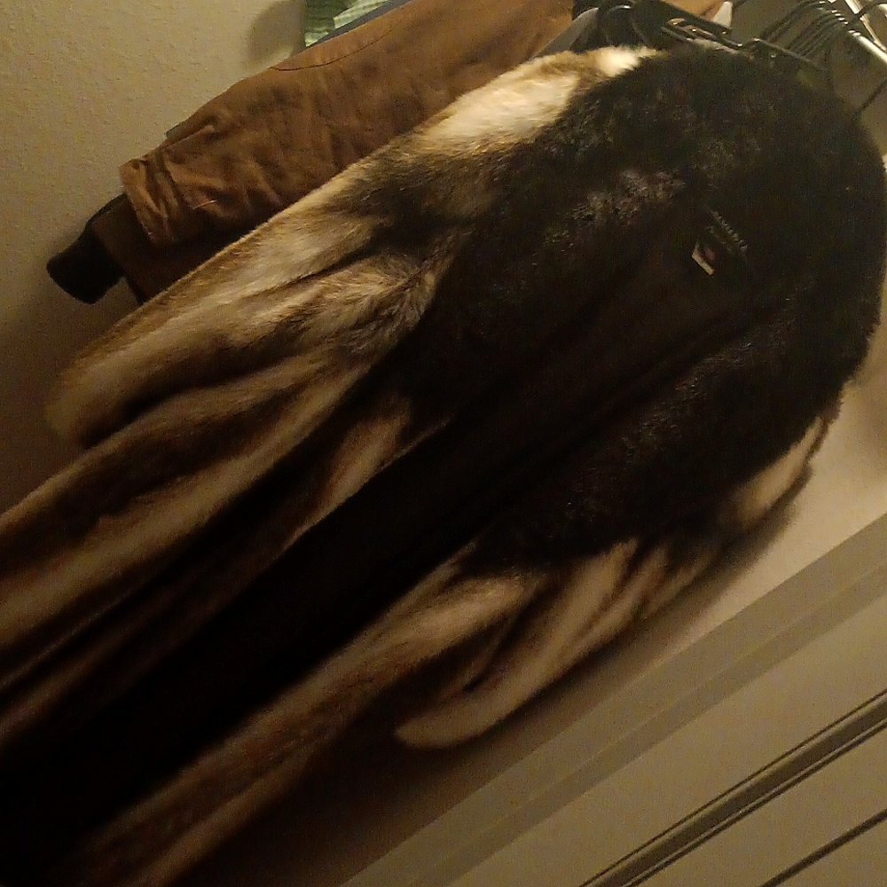 Olympian faux fur coat